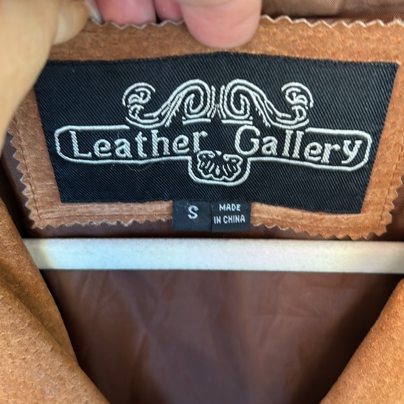 Leather Gallery Vintage 💯 Leather FringedCowboy Jacket Sz Small Men’s Authentic - Picture 2 of 16